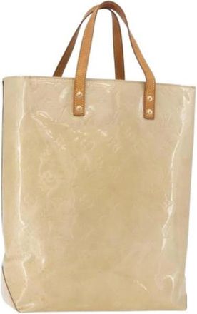 Louis Vuitton Pre-owned Vintage Patent Leather Tote - Dames - Vintage Shopper - Beige - ONE Size - Leer - Vintage