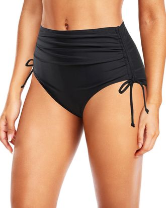 Holipick Swimsuit Bottoms for Women - High Waisted Bikini Bottoms Tie Side Tummy Control Bathing Suit Bottom, Black 1, Large