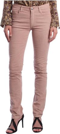 Zadig&Voltaire Rechte Broek - Dames - Slim Fit Broeken - Roze - XS - Katoen - Broeken