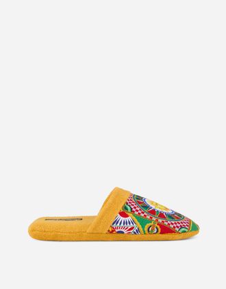 Dolce & Gabbana Cotton Terry Slippers - Cotton Slippers Multicolor Xl