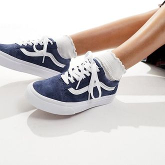 Vans Old Skool - Sneakers blu scuro in camoscio