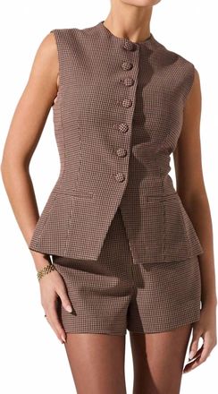 Astr Gisselle Vest In Brown