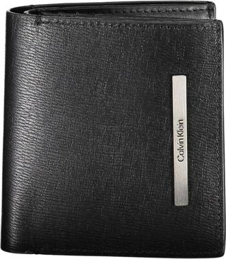 Calvin Klein Polyester Portemonnee - Heren - Portefeuilles - Zwart - ONE Size - Polyester - Accessoires