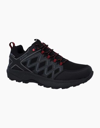 Hi-Tec Mens Hi-Tec Diamonde Low Polyester Mens Black/Castlerock Hiking Shoes - Size: 12