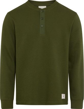 GANT Henleyshirt »WAFFLE LS HENLEY« Rundhalsausschnitt, Regular fit, Waffelstruktur