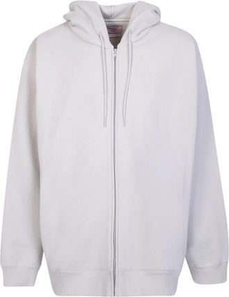 Martine Rose Grijze Sweatshirt met Trekkoordcapuchon - Heren - Vesten met rits - Grijs - L - Katoen - Hoodies & sweatvesten