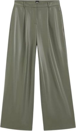 HUGO BOSS Dames, Broeken, Groen, Maat: 2XL