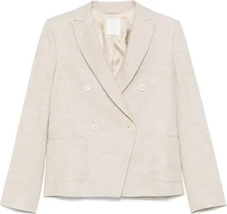 Eleventy Blazer lam&eacute; - Toni neutri