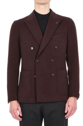 Tagliatore Montecarlo Wool Jersey Double-Breasted Jacket