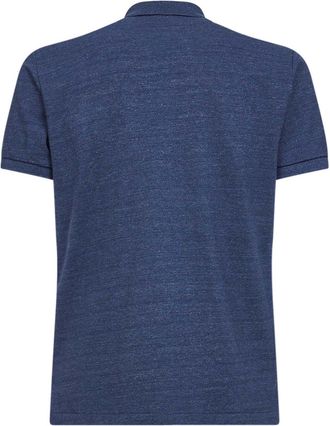 Polo Ralph Lauren Mens Iconic Mesh Polo Shirt Blue Cotton T-shirts And Polos