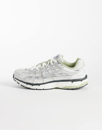 Nike P-6000 - Sneakers grigie e verde chiaro-Grigio