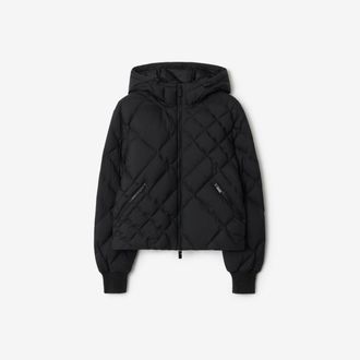 Burberry Check-stitch Nylon Delley Puffer Jacket