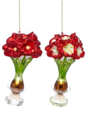 Mark Roberts Floral Vase Ornament, Set of 6 in Red at Nordstrom