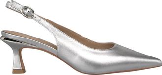 Alma En Pena Slingback Pump met Strass - Dames - Pumps - Grijs - 37 EU - Leer - Schoenen