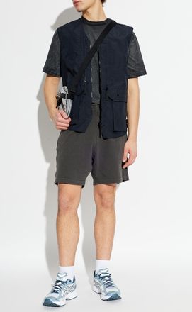 Stone Island Shorts With Logo Patch, Mens, Grey