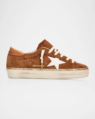 Golden Goose Hi-Star Suede Low-Top Sneakers