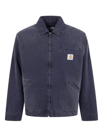 Carhartt Work in Progress grind-wash denim jacket - men - Cotton - L - Grey