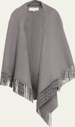 Michael Kors Fringe Wool Clutch Coat