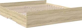 vidaXL Cama Con Cajones Madera Ingenier&iacute;a Roble Sonoma 180x200 Cm Vidaxl