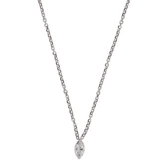 Grown Brilliance 14KT White Gold 0.50 Carat Lab Grown Diamond Necklace for Women