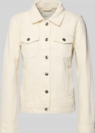 Tom Tailor Denim Regular Fit Jeansjacke aus reiner Baumwolle in Offwhite, Gr&ouml;&szlig;e M