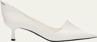 Prada Modellerie Spiked Leather Pumps
