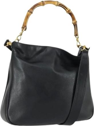 Gucci Pre-owned Handbags, female, Black, Size: ONE SIZE Pre-owned Vintage Handbag