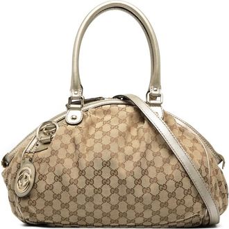 Gucci Borsa a tracolla Sukey in tela GG 2000-2015 - Marrone