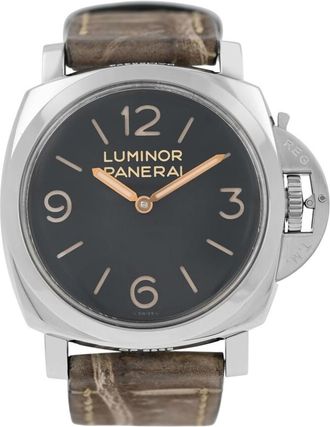 Officine Panerai Pre-owned Panerai Luminor 1950 3 Days Black Dial Mens Watch PAM00372
