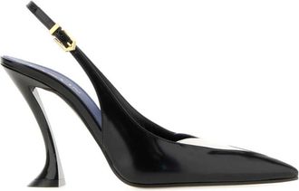 Saint Laurent Black Leather Pumps
