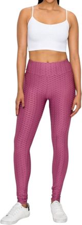 Very J Honeycomb Leggings In Mauve
