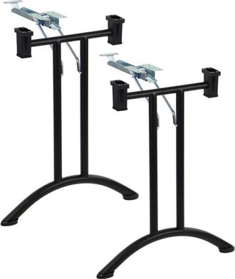 OEM Patas Plegables Para Escritorio O Mesa Sc-922 - 59 Cm, Color Negro