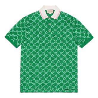 Gucci GG Stretch Cotton Polo Green 696071-XJEE9-3129