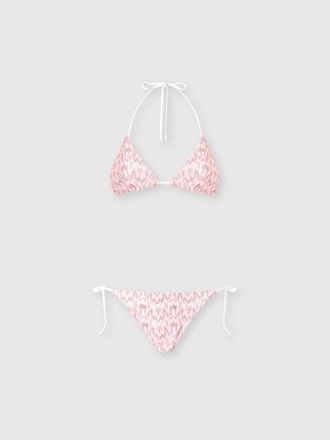 Missoni Triangle Bikini In Viscose Lam&eacute; With Foliage Motif in Multicoloured at Nordstrom, Size 42 It