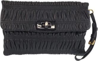 Prada Pre-owned Clutches, female, Black, Size: ONE SIZE Pre-owned Leather Clutch Bag