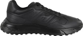 Hogan Zwarte Hyperlight Sneakers met Memory Foam - Heren - Sneakers - Zwart - 45 EU - Leer - Schoenen
