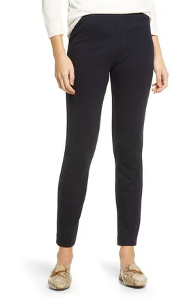 Spanx The Perfect Black Pant Back Seam Skinny Pants in Classic Navy at Nordstrom, Size X-Large