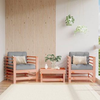 vidaXL Sillones De Jard&iacute;n 2 Unidades Madera Maciza Douglas Vidaxl