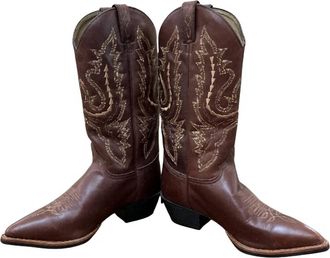 Justin Womens Casual Pointed Toe Boots In Brown