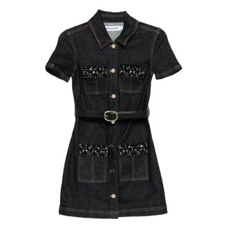 Self Portrait Dames, Jurken, Blauw, Maat: S Katoen