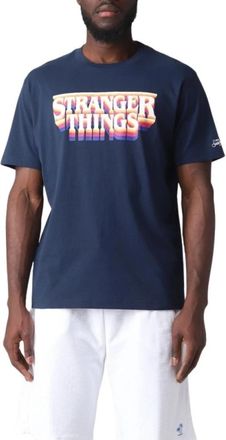 MC2 Saint Barth Stranger Things T-shirt Mannen - Heren - T-shirts - Blauw - S - Tops