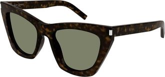 Saint Laurent SL 214 KATE 033 Womens Sunglasses Tortoiseshell Size 55 - Free RX Lenses - Free RX Lenses
