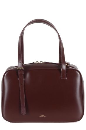 A.P.C. Wine Sac Virginie Box Double-Handle Polyurethane Mini Bag