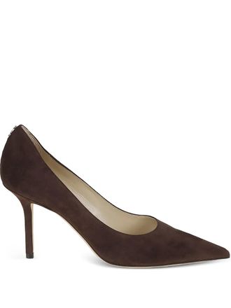 Jimmy Choo London pointed fabric court shoes - Brown