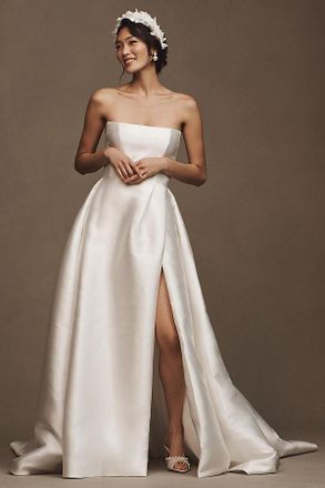 Jenny Yoo Jenny by Jenny Yoo Catherine Strapless A-Line Mikado Wedding Gown