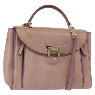 Ferragamo Pre-owned Handbags, female, Purple, Size: ONE SIZE Pre-owned Handbag