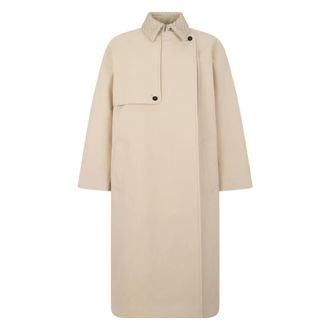 Bottega Veneta Long Jacket - female - Bottega Veneta - Single-Breasted Coats - Beige - XS - Coats
