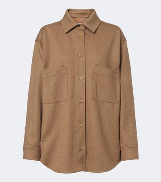 Max Mara Camisa en mezcla de pelo y lana