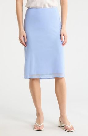 Wayf Polka Dot Midi Skirt in Blue at Nordstrom Rack, Size Medium