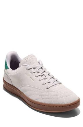 Cole Haan Grand Crosscourt Turfline Sneaker in Oyster Mushroom Suede/Green at Nordstrom Rack, Size 11.5